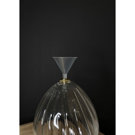 Entonnoir pour remplissage bougie en verre