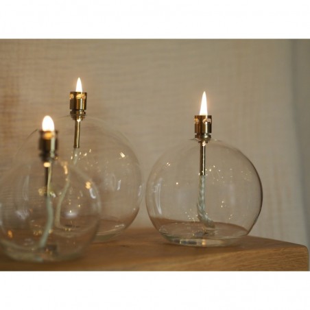 Lampe à huile ronde