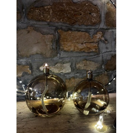 lampe à l'huile de paraffine champagne